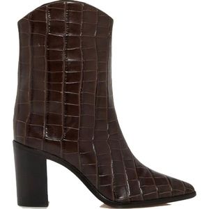 Schutz Vonda Size 9.5 Crocodile Leather Print